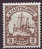 5 Kiautschou 3 Pfennig Briefmarke Deutsche Kolonien