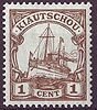 18 Kiautschou 1 Cents Briefmarke Deutsche Kolonien