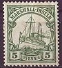 14 Marshall Inseln 5 Pf Briefmarke Deutsche Kolonien