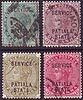 Patiala Dienstmarke Indien 8 bis 17 Indian Stamps India