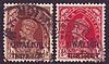 Gwalior 90 und 92 gestempelt Indien Indian Stamps India