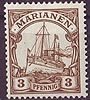 7 Marianen 3 Pf Briefmarke Deutsche Kolonien