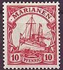 9 Marianen 10 Pf Briefmarke Deutsche Kolonien