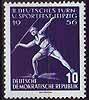 531 Deutsches Turn u Sportfest Leipzig 10 Pf  Briefmarke DDR