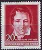 517 Heinrich Heine 20 Pf  Briefmarke DDR, 2. Wahl
