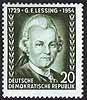 423 Gotthold Ephraim Lessing 20 Pf  Briefmarke DDR