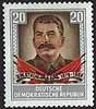 425 Jossif W. Stalin 20 Pf  Briefmarke DDR