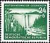 431 Helft den Hochwasser Geschädigten 24 + 6 Pf  Briefmarke DDR