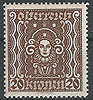 398A Freimarke Frauenkopf 20 K Republik Österreich Briefmarke