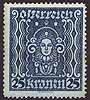 399Ab Freimarke Frauenkopf 25 K Republik Österreich Briefmarke