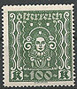 401AII Freimarke Frauenkopf 100 Kr Republik Österreich Briefmarke