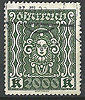 405c Freimarke Frauenkopf 2000 K Republik Österreich Briefmarke