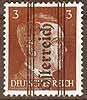 675 Adolf Hitler Österreich 3 Pf mit Gitteraufdruck