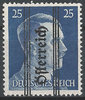 686a Adolf Hitler Österreich 25 Pf mit Gitteraufdruck