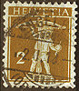 Schweiz 111 Type II Briefmarken Helvetia 2 C