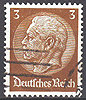 482 Paul von Hindenburg 3 Pf Deutsches Reich