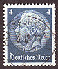 483 Paul von Hindenburg 4 Pf Deutsches Reich