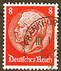485 Paul von Hindenburg 8 Pf Deutsches Reich