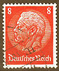 Plattenfehler 517 I Hindenburg Medaillon 8 Pf Deutsches Reich