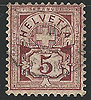 Schweiz 52 Yb Briefmarken Helvetia 5 C
