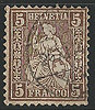 Schweiz 22 c Briefmarken Helvetia 5 C