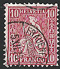 Schweiz 30 a Briefmarken Helvetia 10 C