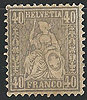Schweiz 42 Briefmarken Helvetia 40 C