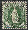 Schweiz 59 Yc Briefmarken Helvetia 25 C