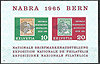 NABRA 1965 Bern Schweiz Block 20 Briefmarken Helvetia