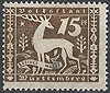 145 Hirsch Bezirksmarke 15 Pf Altdeutschland Württemberg Dienstmarke