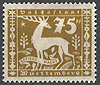 149 Hirsch Bezirksmarke 75 Pf Altdeutschland Württemberg Dienstmarke