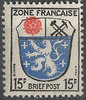 7 bx Wappen Französische Zone 15 Pf Allgemeine Ausgabe