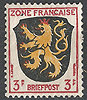 2 aw Wappen Französische Zone 3 Pf Allgemeine Ausgabe