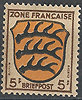 3 ax Wappen Französische Zone 5 Pf Allgemeine Ausgabe