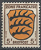 3 bz Wappen Französische Zone 5 Pf Allgemeine Ausgabe