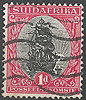24 A Segelschiff 1 d SUIDAFRIKA stamp