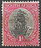 23 A Segelschiff 1 d SOUTH AFRICA stamp