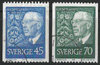 Satz 595 C König Gustav VI Sverige stamps