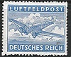 1 By Zulassungsmarke für Luftfeldpostbriefe Deutsches Reich sägezahnartig