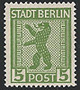 1AAxg Berliner Bär 5 Pf  Briefmarke Alliierte Besatzung