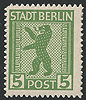 1B Berliner Bär 5 Pf Briefmarke Alliierte Besatzung