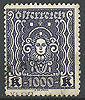 404B Freimarke Frauenkopf 1000 Kr Republik Österreich Briefmarke