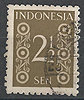 15 A Ziffernzeichnung Indonesia 2.1/2 Sen Indonesien