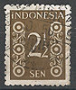 15 C Ziffernzeichnung Indonesia 2.1/2 Sen Indonesien