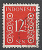21 C Ziffernzeichnung Indonesia 12.1/2 Sen Indonesien