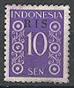 46 A Ziffernzeichnung RIS Indonesia 10 Sen Indonesien