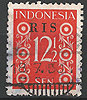 47 Ziffernzeichnung RIS Indonesia 12.1/2 Sen Indonesien