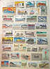 Briefmarken Motiv Eisenbahn 7 mit 39 internationale Sondermarken