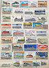 Briefmarken Motiv Eisenbahn 8 mit 39 internationale Sondermarken