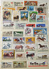 Briefmarken Motiv Pferde - 36 internationale Sondermarken